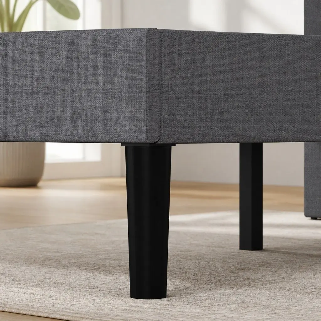 Queen Upholstered Bed Frame with Storage