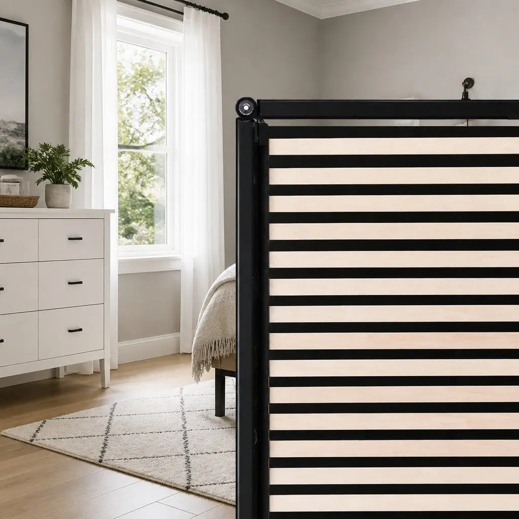 Queen Size Grey Wooden Double Bed Frame with Storage