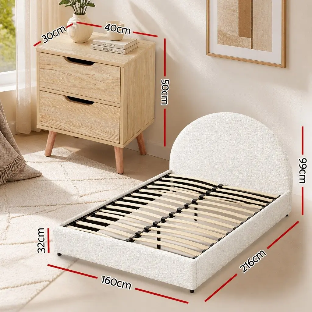 Queen Gas Lift Storage Bed with Nightstand