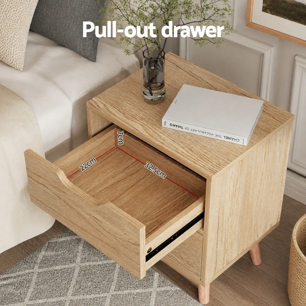 Queen Gas Lift Storage Bed with Nightstand