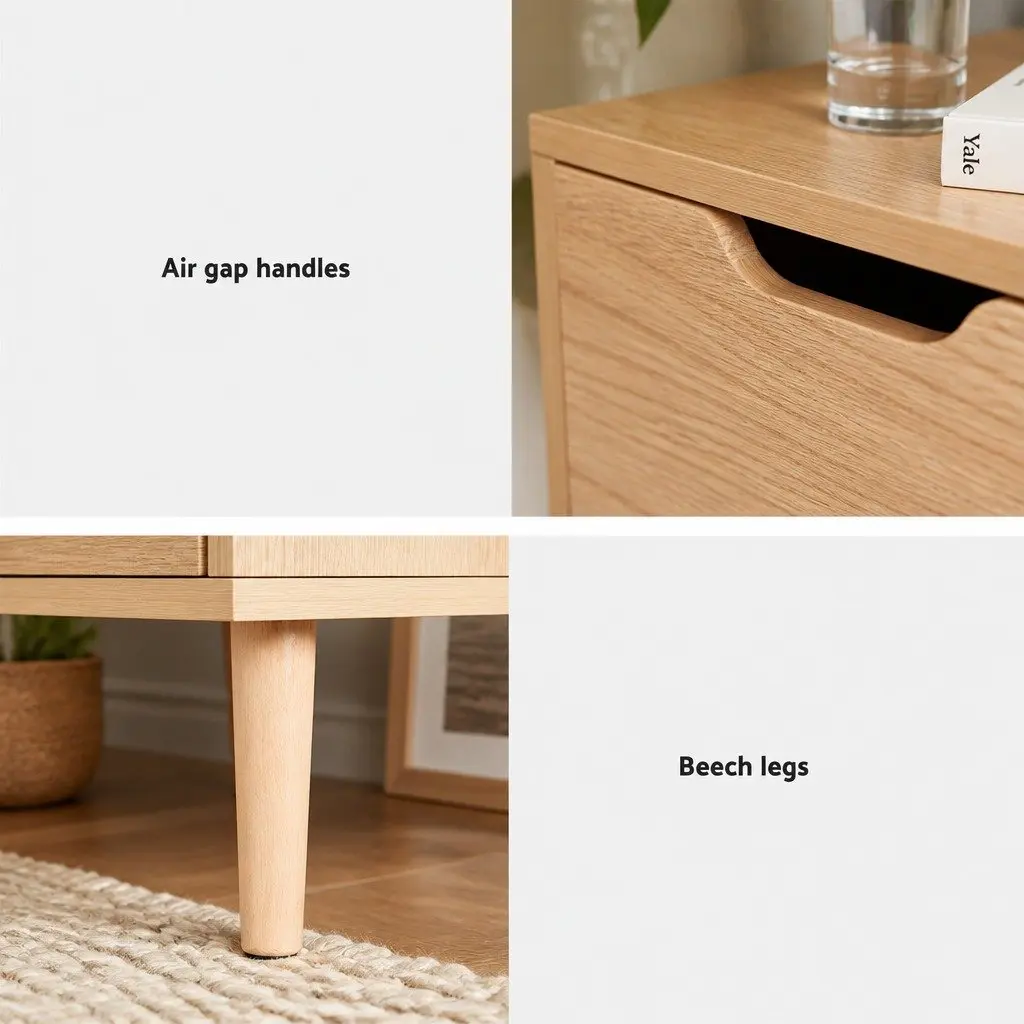 Queen Gas Lift Storage Bed with Nightstand