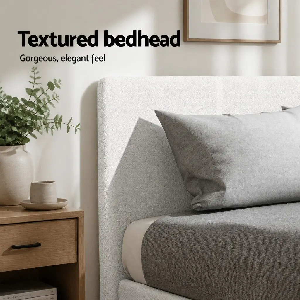 King Single Bed Frame with Hybrid Mattress
