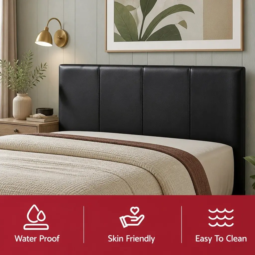 Queen Gas Lift Bed Frame with Storage and Nightstand Set Black
