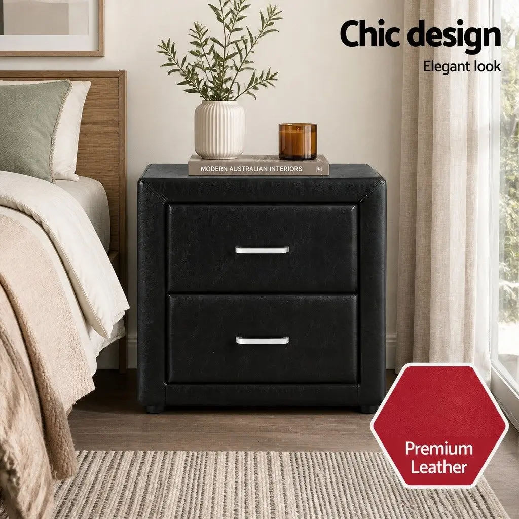 Gas Lift Storage King Single Bed Frame and Nightstand Set