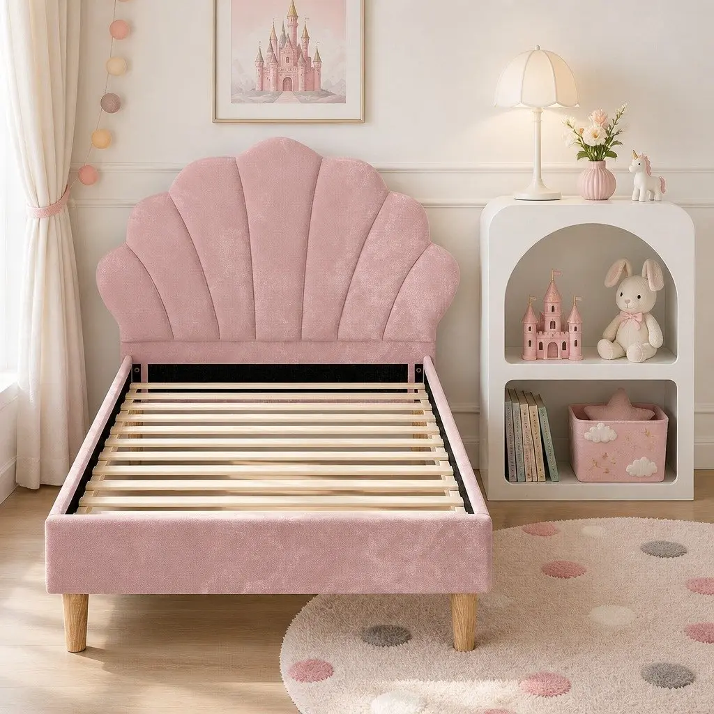 King Single Bed Frame with Matching Storage Table
