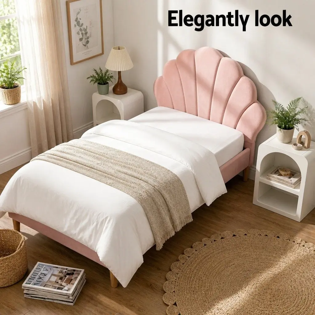King Single Bed Frame with Matching Storage Table