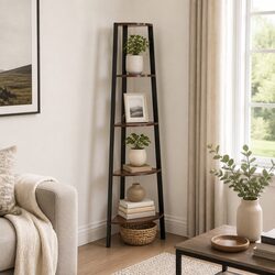 5-Tier Corner Shelf for Cozy Home Organization