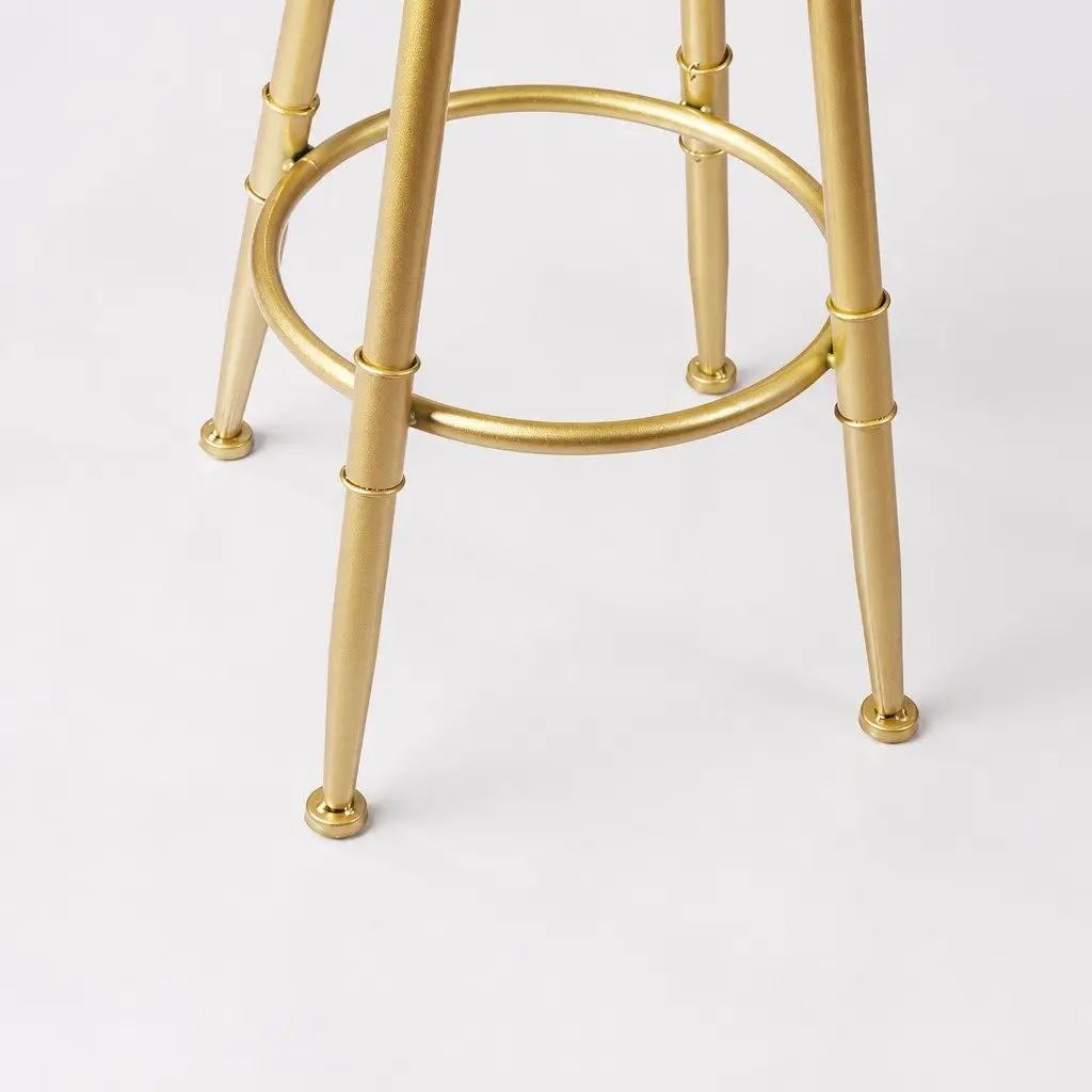Swivel Bar Stools with Adjustable Height and Footrest