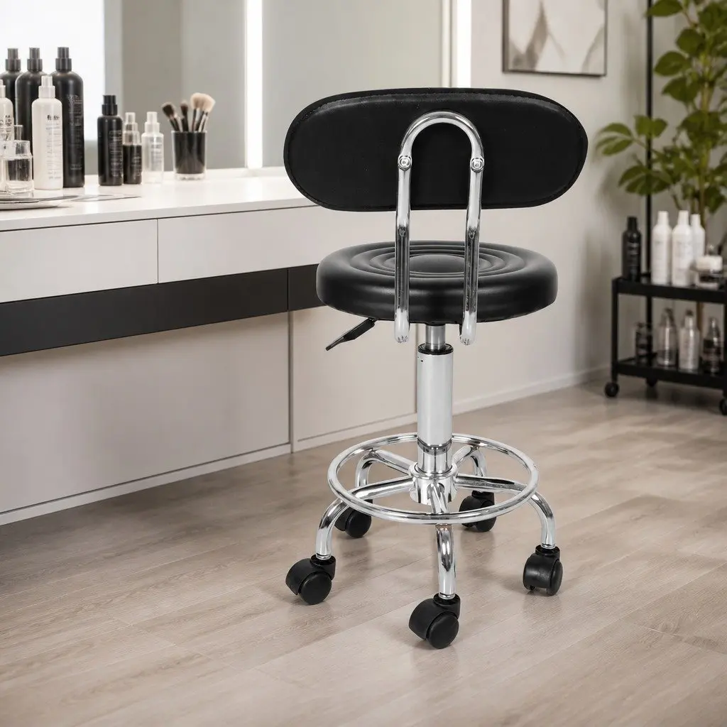Salon Stool with 360° Mobility