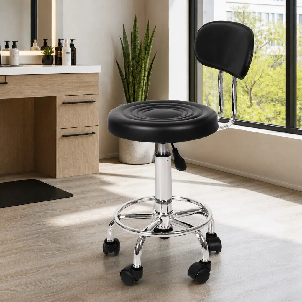 Salon Stool with 360° Mobility