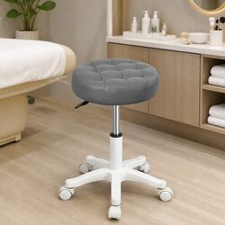 Comfortable Rolling Bar Stool with Gas Lift and Swivel