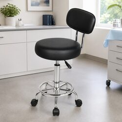 Low Back Swivel Office Chair with Adjustable Footrest