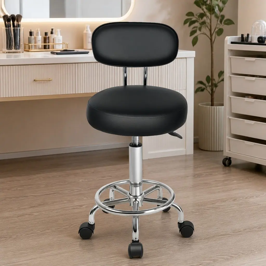 Low Back Swivel Office Chair with Adjustable Footrest
