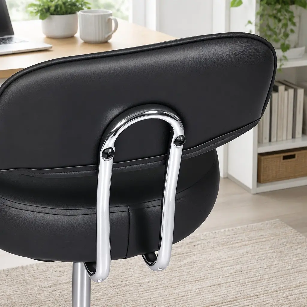 Low Back Swivel Office Chair with Adjustable Footrest