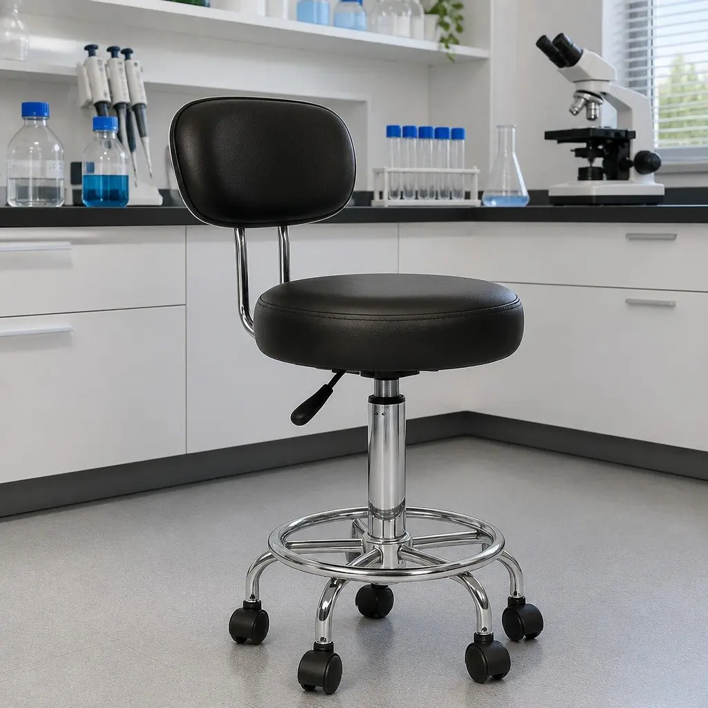 Low Back Swivel Office Chair with Adjustable Footrest