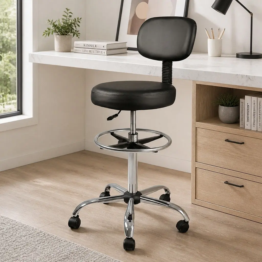 Ergonomic High Back Swivel Office Chair with Footrest