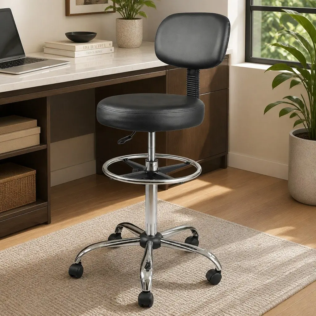 Ergonomic High Back Swivel Office Chair with Footrest