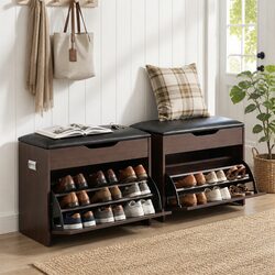 Welcoming Shoe Bench with Lift-Up Seat Storage Set