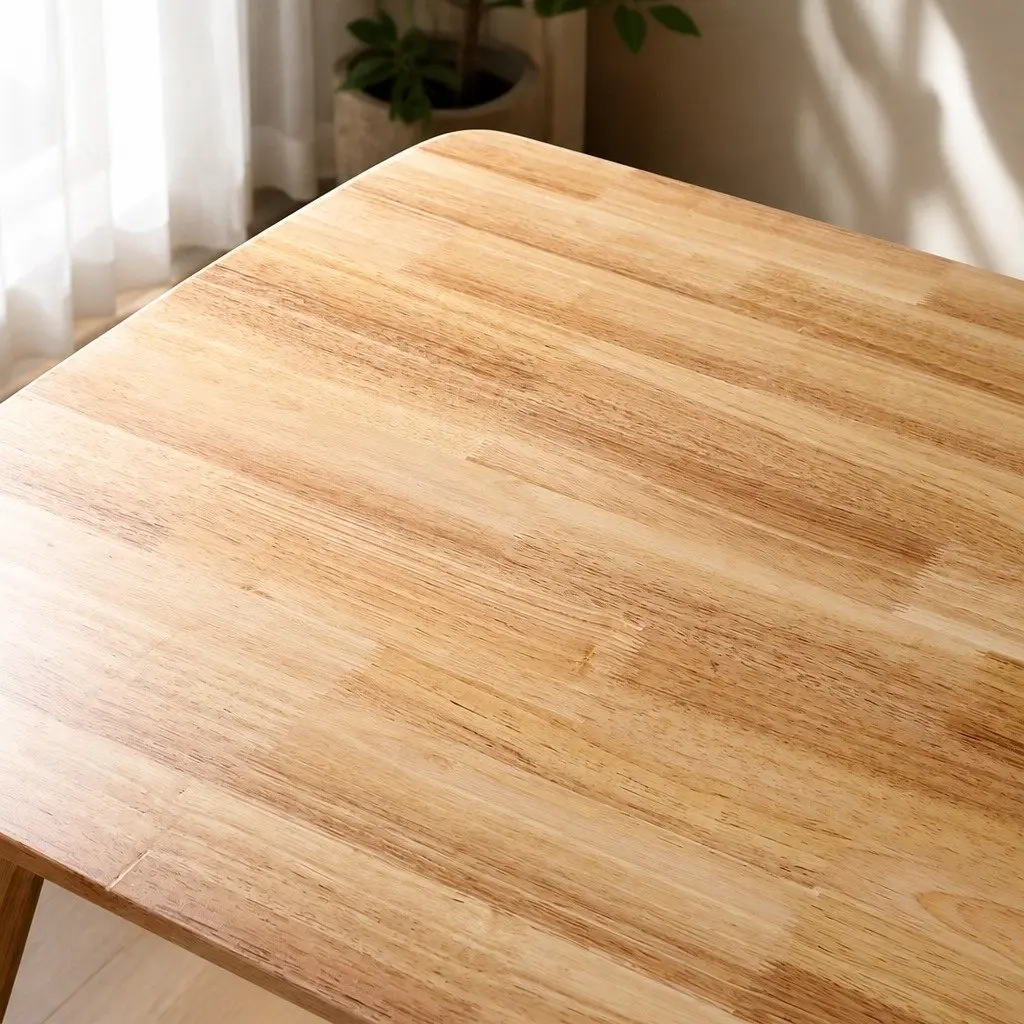 Dining Table Solid Wood Frame Industrial Style Family Kitchen Furniture
