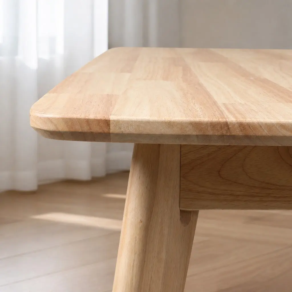 Dining Table Solid Wood Frame Industrial Style Family Kitchen Furniture