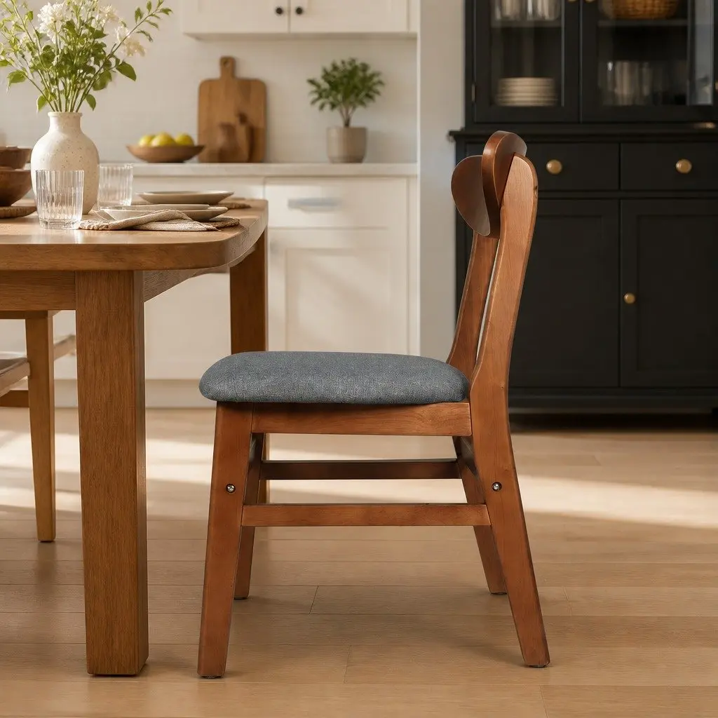 Dining Chairs 2 Pack with Wooden Frames