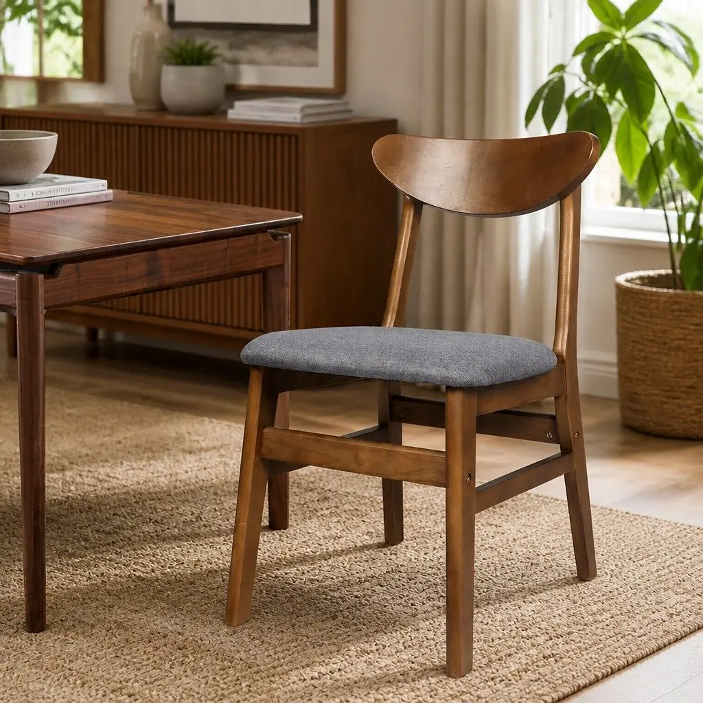 Dining Chairs 2 Pack with Wooden Frames