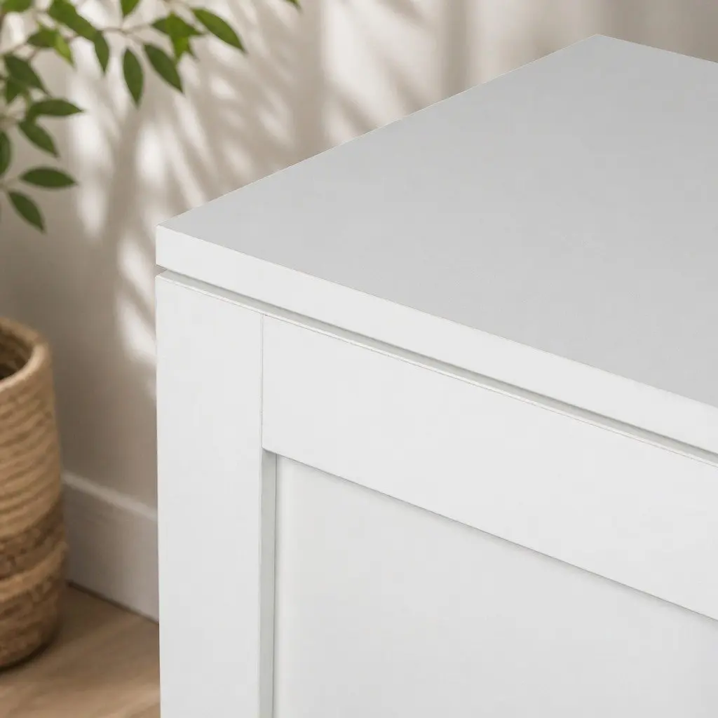 Buffet Sideboard Storage Cabinet 180° Door Kitchen Bedroom Furniture White