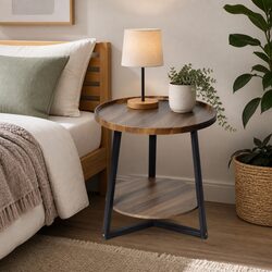 Two-Tier Side Table for Cozy Living Spaces