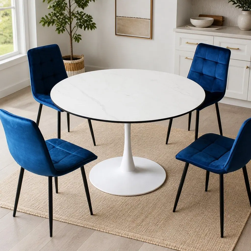 Dining Table 6 Person Kitchen Round Tabletop High Top Bar Table Outdoor Indoor