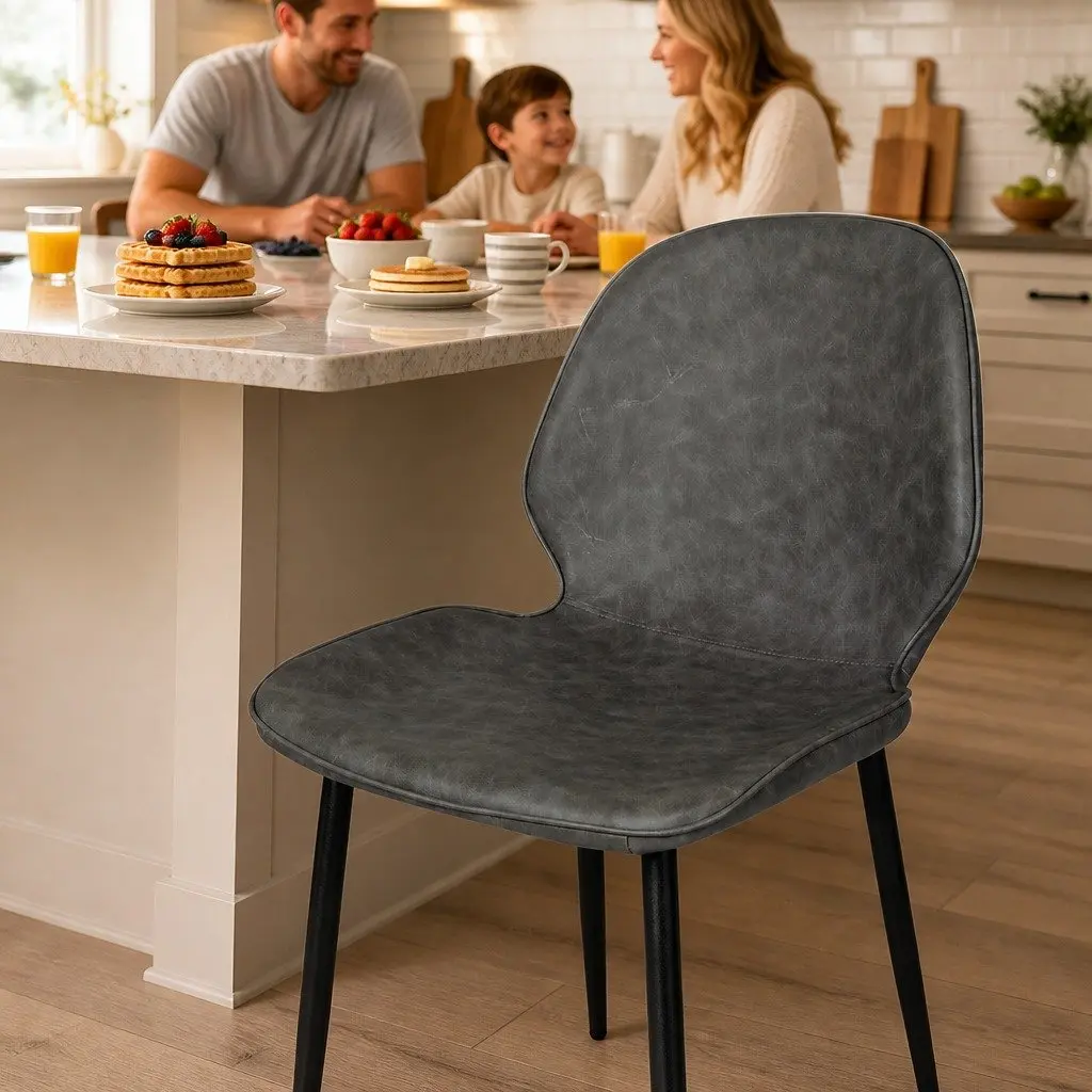 Grey Bar Stools for Kitchen and Dining