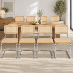 Durable Rattan Dining Chairs Set of 8 for Everyday Use