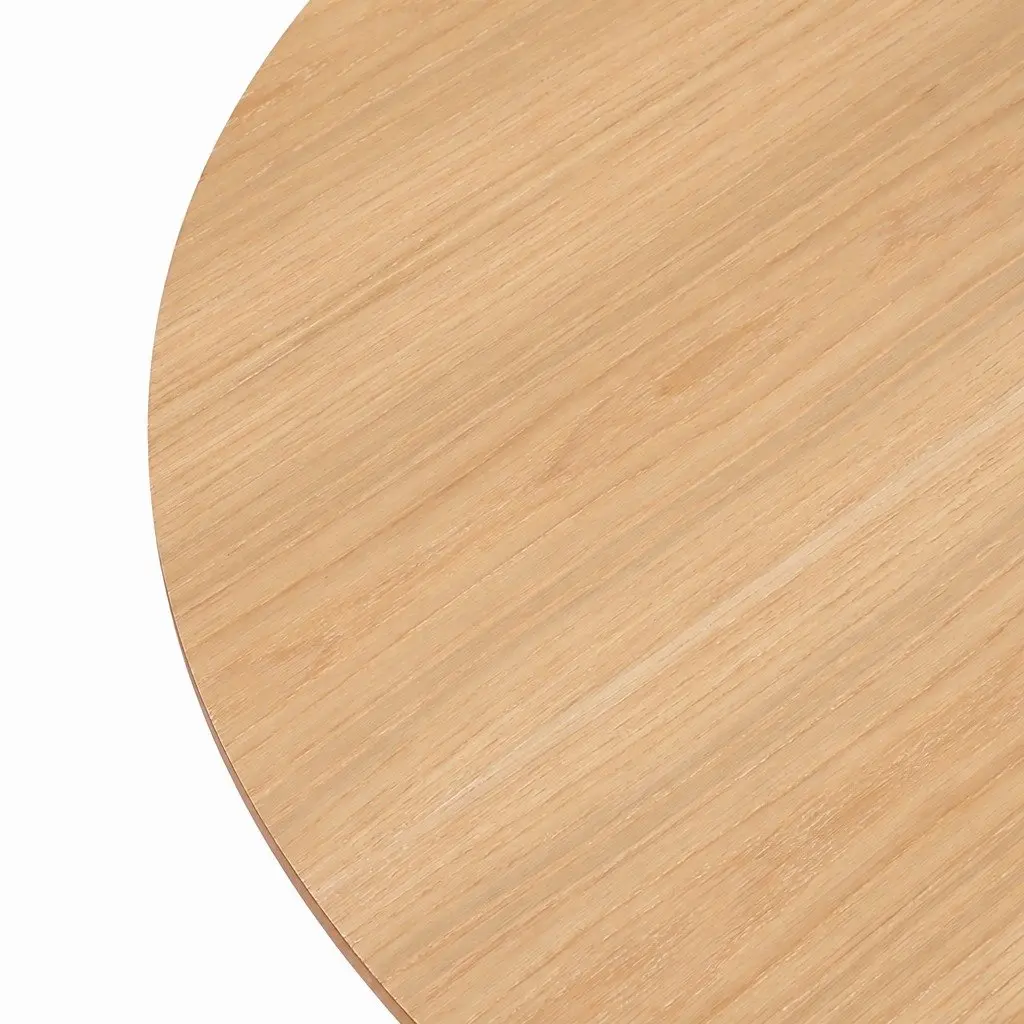 Round Dining Table 100cm Rubberwood Frame