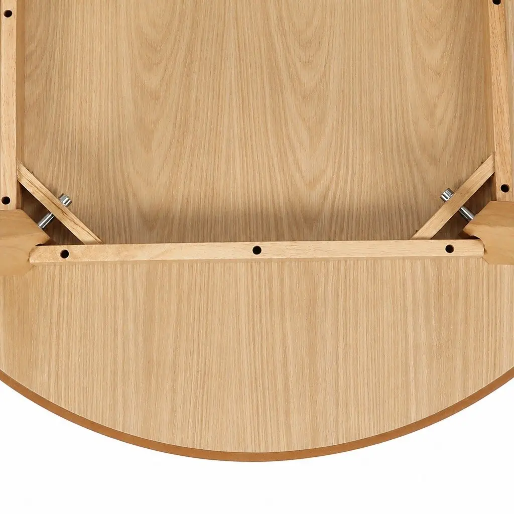Round Dining Table 100cm Rubberwood Frame