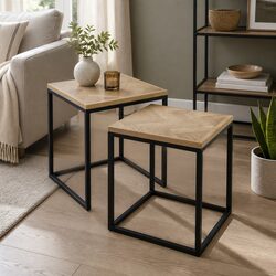 2-Piece Nesting Coffee Tables for Living Spaces