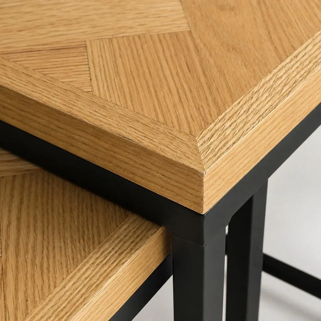 2-Piece Nesting Coffee Tables for Living Spaces