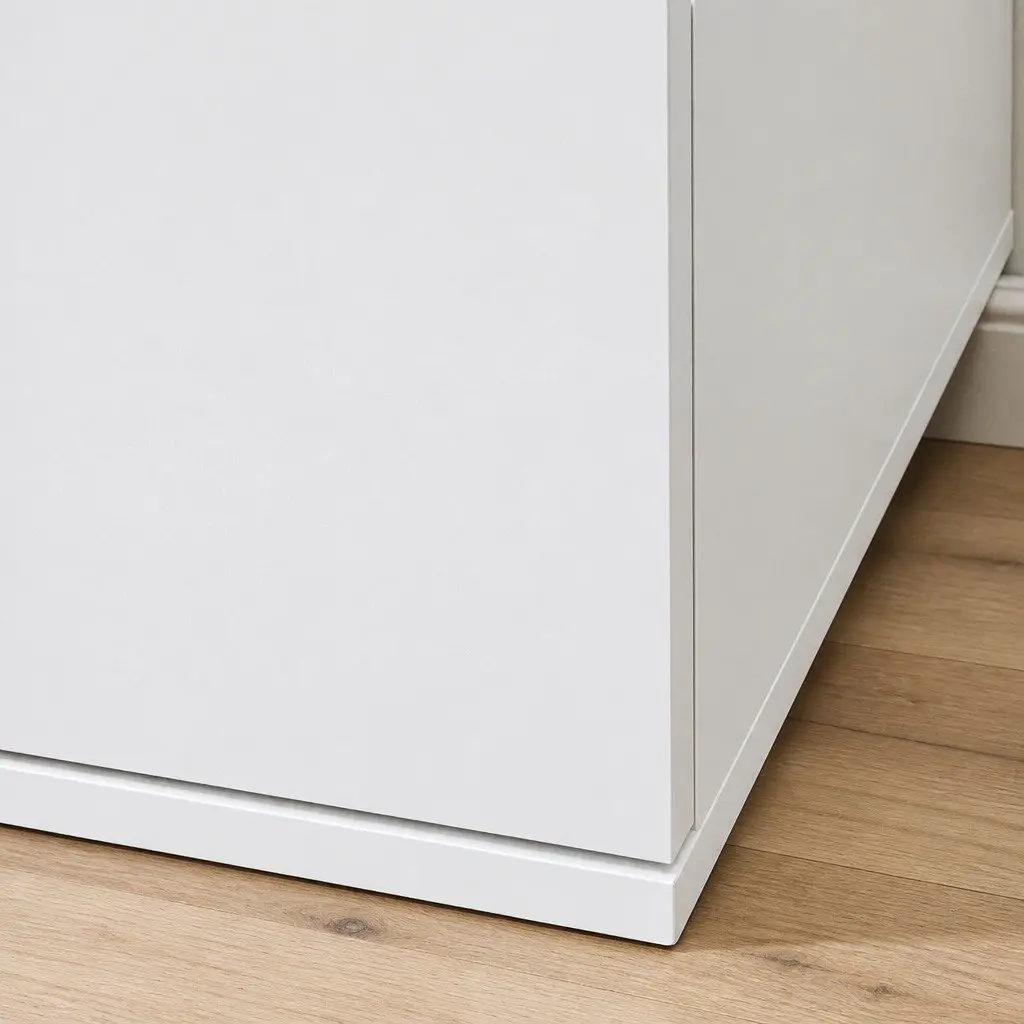 Tall Storage Cabinet with 7 Drawers in White