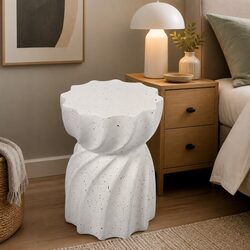 Charming Hourglass Terrazzo Side Table for Any Space