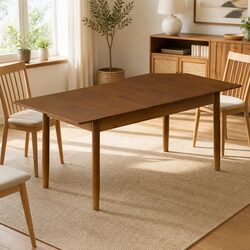 Extendable Dining Table with Butterfly Leaf for 8–10