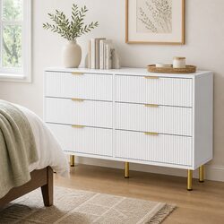 6 Drawer Chest of Drawers for Modern Living Spaces