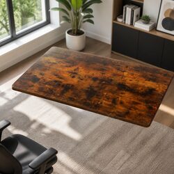 Rustic Brown Standing Desk Top 120CM for Home Office