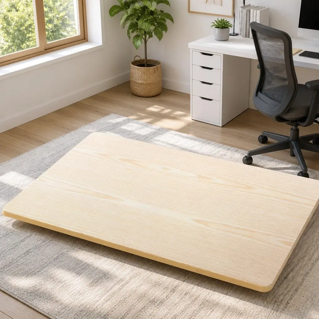 White Oak Standing Desk Top 140cm Work Surface