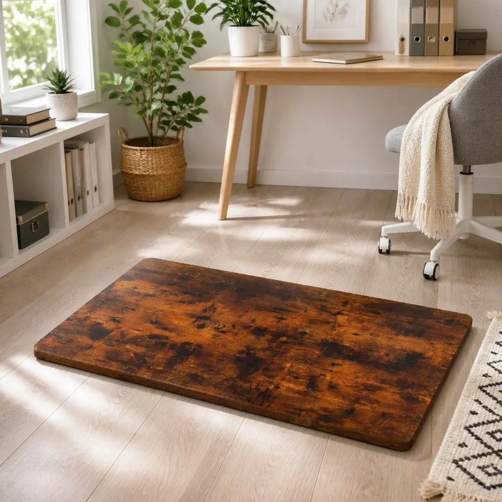 Desk Top Rustic Brown 140cm x 70cm Particle Board