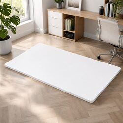 White Particle Board Standing Desk Top 140cm