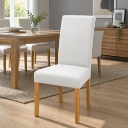 4-Pack Stretchable White Dining Chair Covers