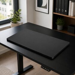 Black MDF Veneer Desktop for Custom Office Workspaces