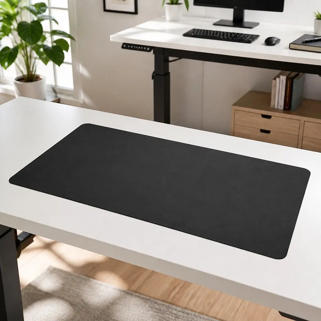 Desktop Table Top Black 120x60cm MDF Veneer Office Workstation Surface