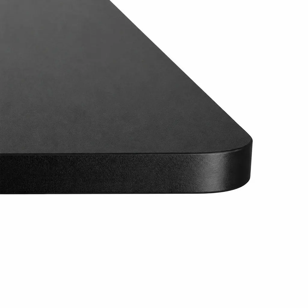 Desktop Table Top Black 120x60cm MDF Veneer Office Workstation Surface