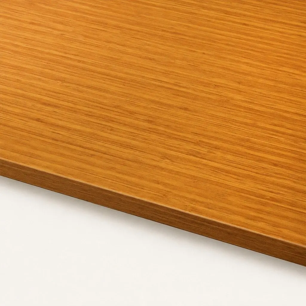 Desktop Tabletop Motorised Adjustable Natural MDF Veneer 120x60cm Office Work