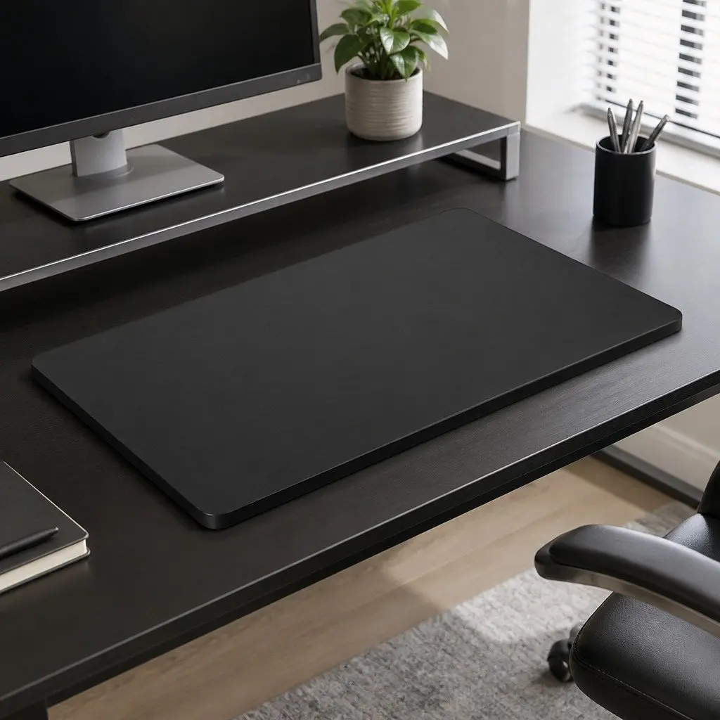 Black Particle Board Desktop Table Top 140x70cm