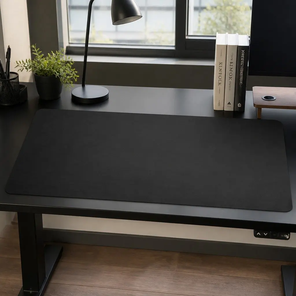 Black Particle Board Desktop Table Top 140x70cm